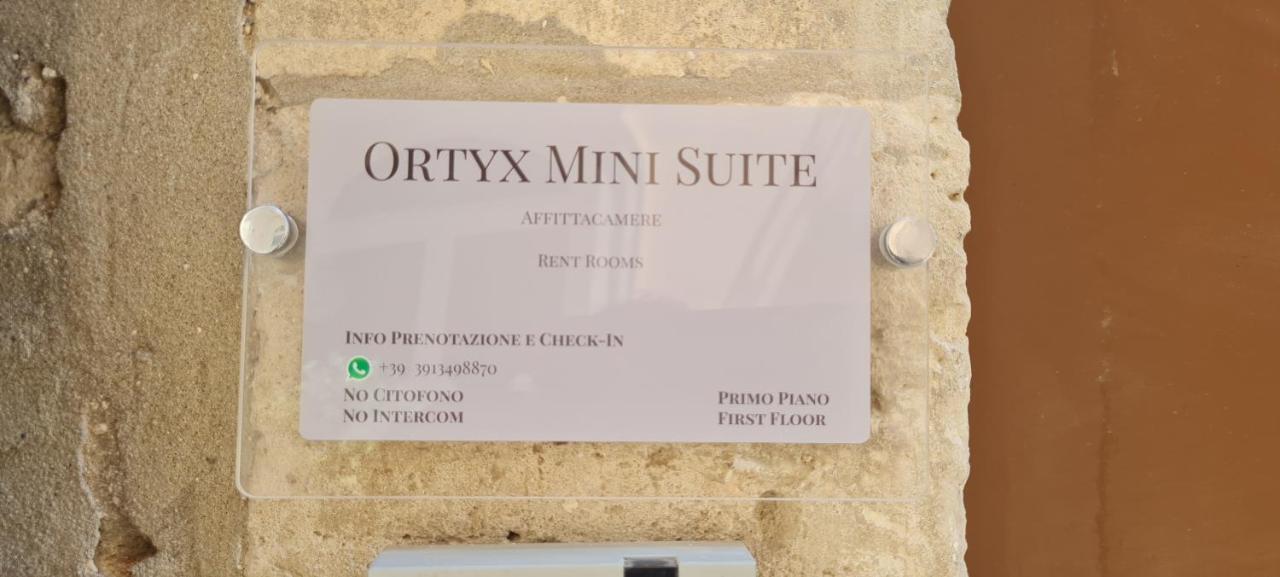 Ortyx Mini Suite Syrakus Exterior foto